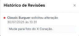 Histórico de revisões